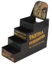 Drug Store Laxative Dispenser, Partola Persuaders, litho on tin w/4 stacked