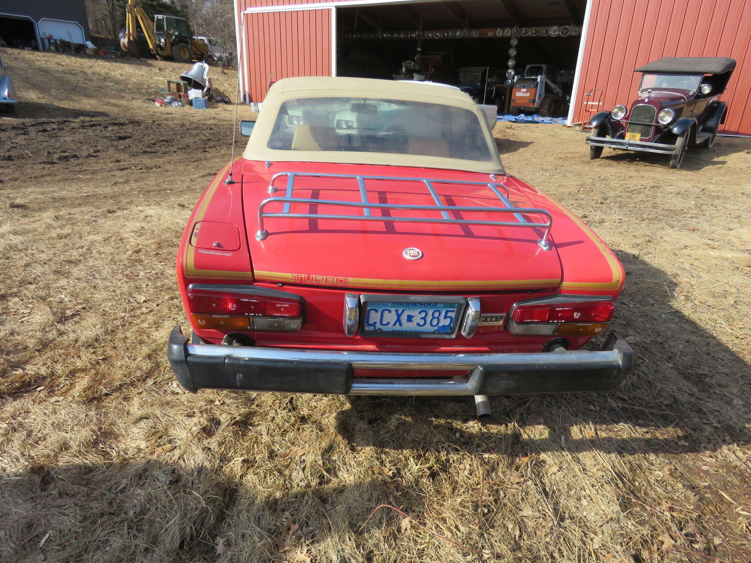 1982 Fiat Spider 2000  Roadster