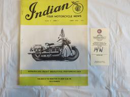 1973 Summer Issue Indian Four Motorcycle News Magazine