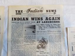Lot of The Indian News Newspapers from 1934, 1936, & 1938