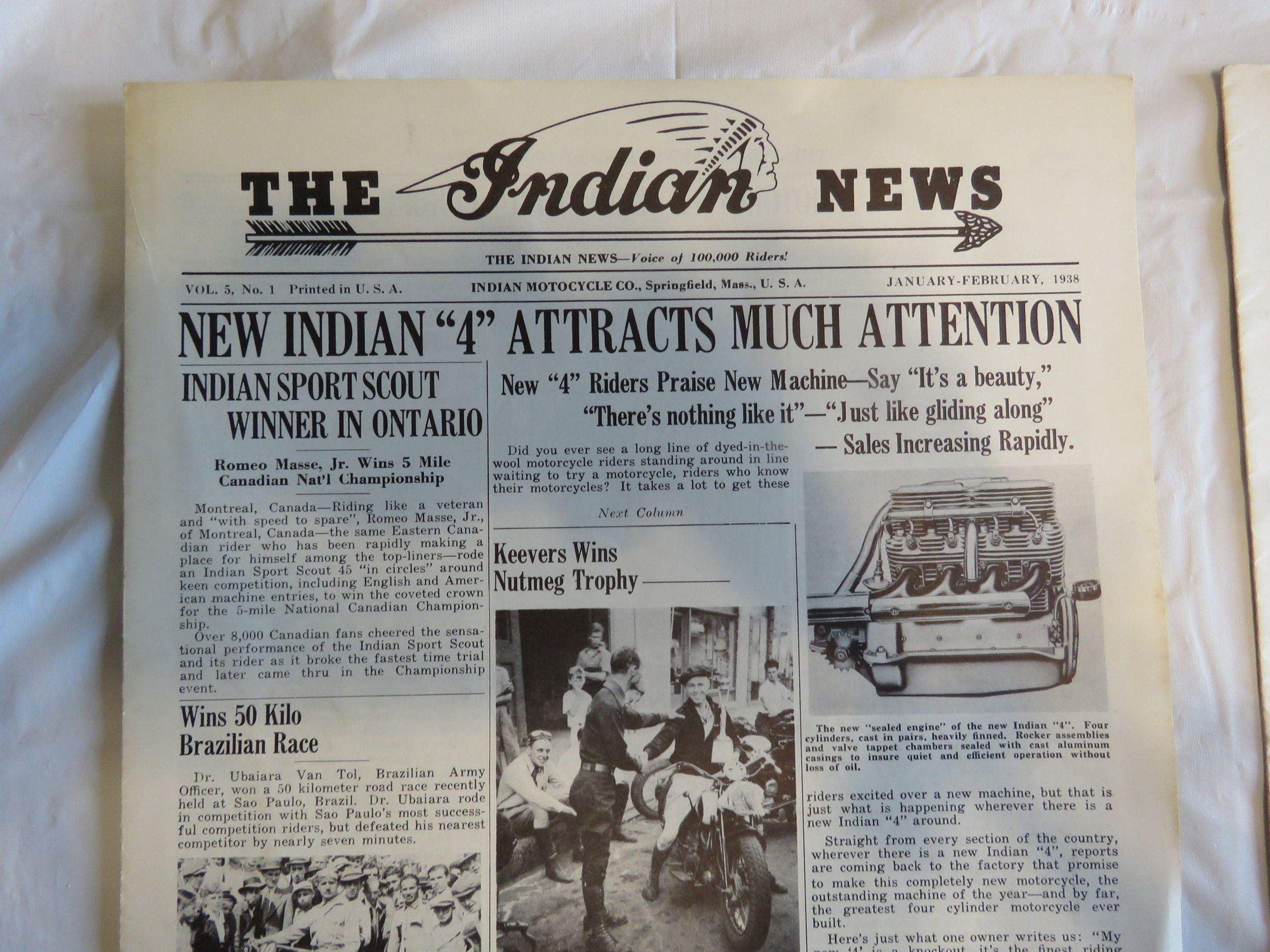 Lot of The Indian News Newspapers from 1934, 1936, & 1938