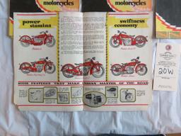 Lot of 7 "Modern Performance From The Distinctly Modern Motorcycles" Brochure