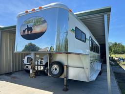 2007 Dalton gooseneck 5 horse slant load trailer