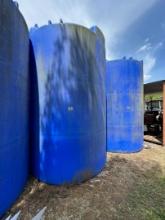 4,000-gallon industrial plastic water tank