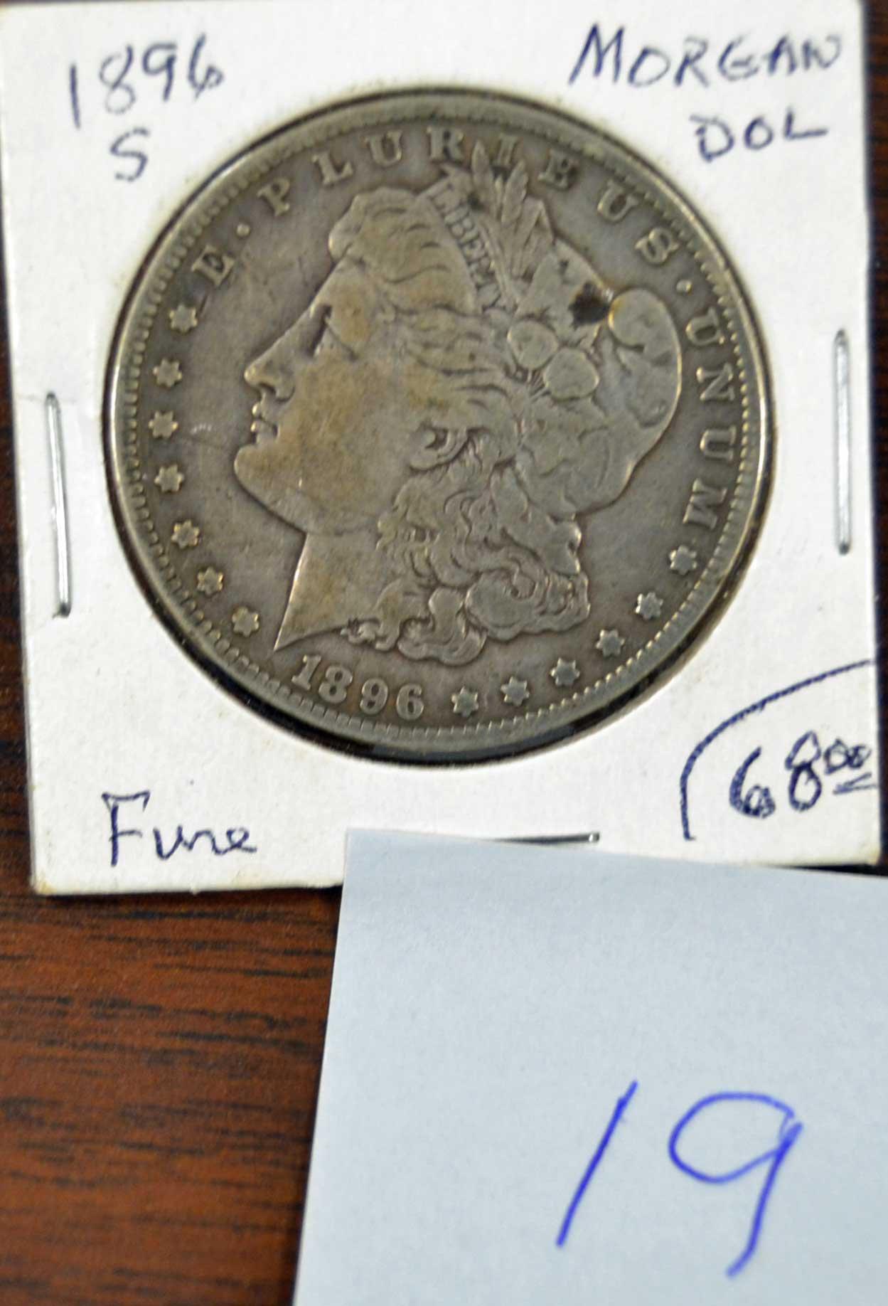 1896 S Morgan Silver Dollar