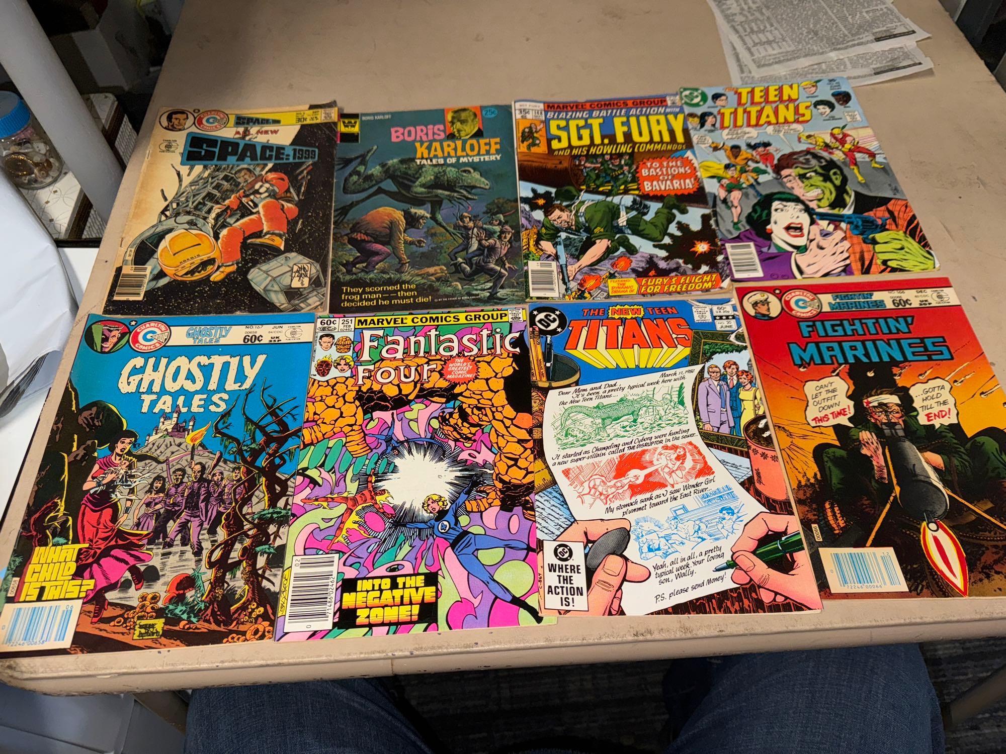 eight early comics $.30-$.60