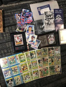 Assorted sports cards autographed Troy Aikman picture
