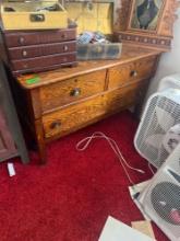 vintage wooden small dresser. (upstairs)