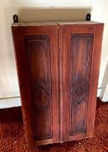 vintage wooden wall cabinet - upstairs