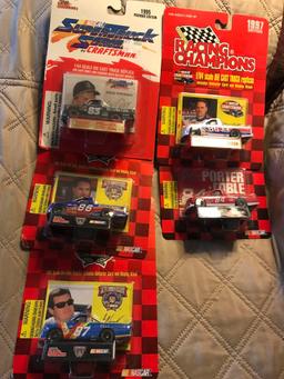 5- racing Champions 1/64 scale die cast trucks Steve Portenga-Joe Nemechek-Wayne Anderson-Stacy