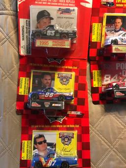 5- racing Champions 1/64 scale die cast trucks Steve Portenga-Joe Nemechek-Wayne Anderson-Stacy