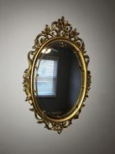 Gold frame mirror