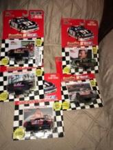 5- racing Champions 1/64 scale Nascar stock cars Sherry Blakley-Bill Elliott-Joe Nemechek-Loy Allen