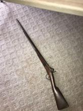 Vintage black powder wall hanger gun inoperable