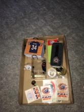 Chicago bears memorabilia /living room