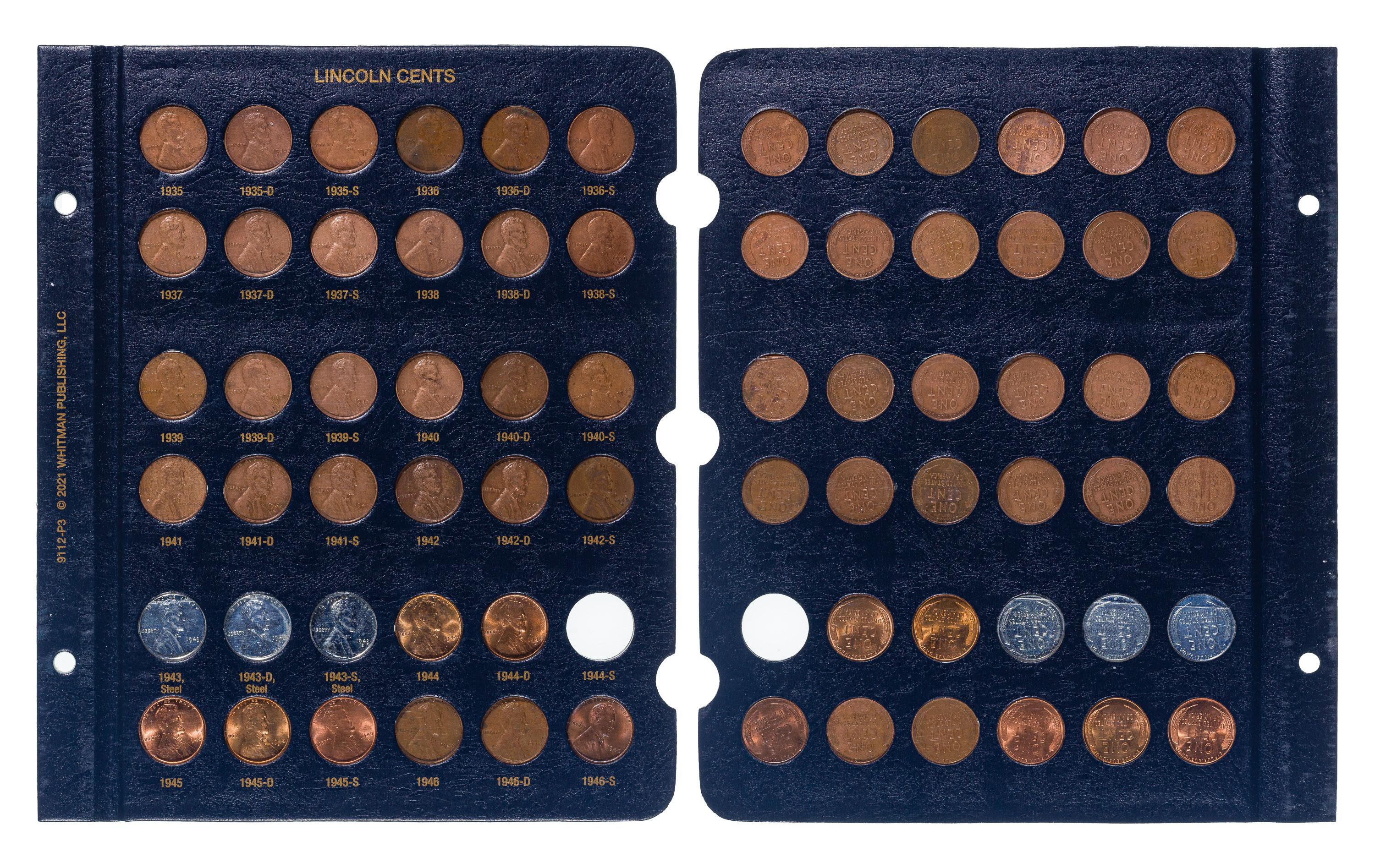 Lincoln Wheat Cent 1909 to 1995 Set