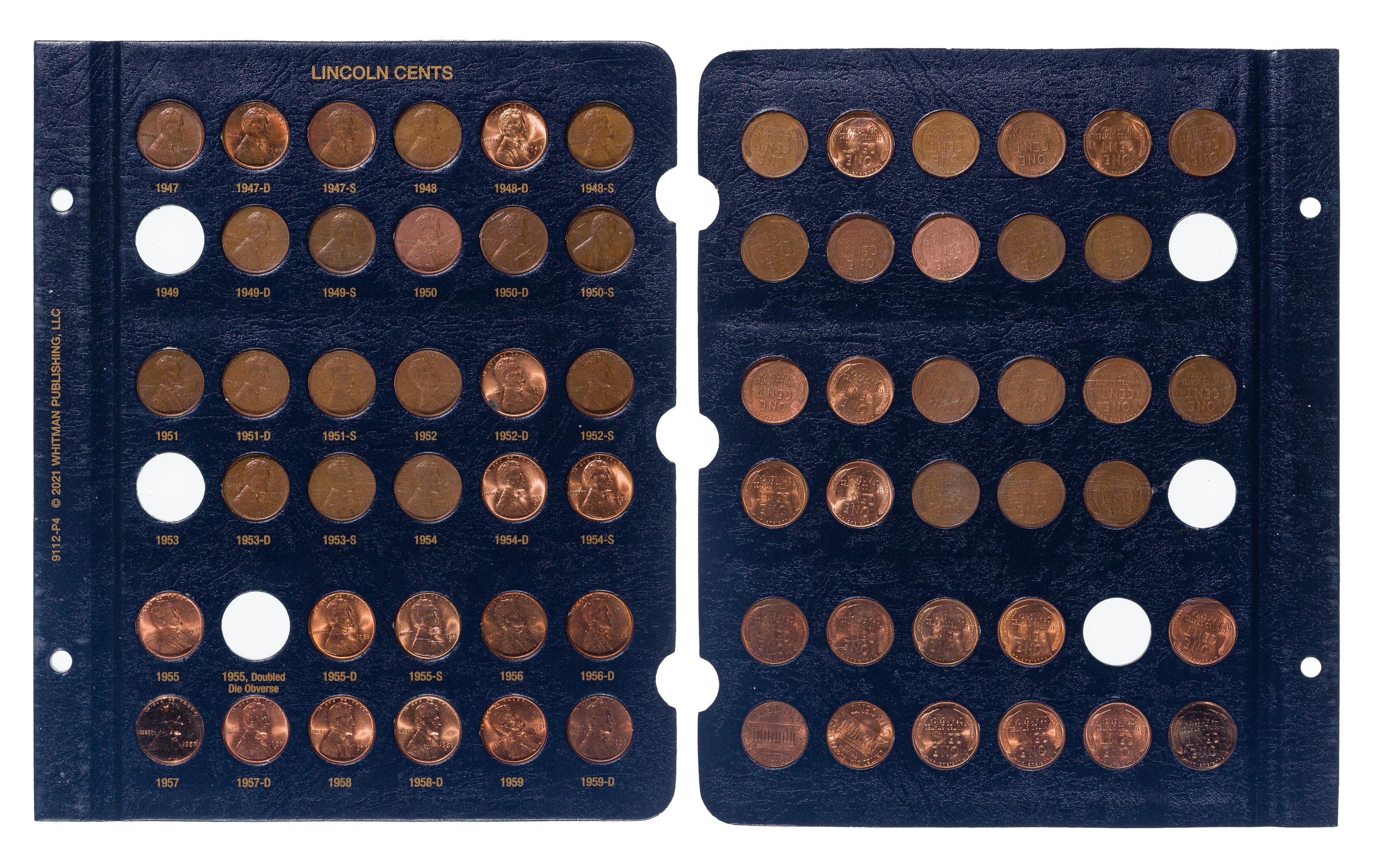 Lincoln Wheat Cent 1909 to 1995 Set