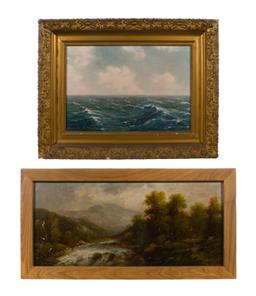 Wilhelm Olbrich (Austrian, fl.1860-1870) Landscape Oil on Canvas