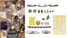 Gold, Sterling Silver and Costume Jewelry Assortment