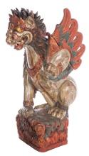 Balinese Painted Carved Wood Garuda