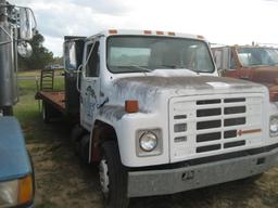 1988 International S1600 Flatbed Truck, s/n 1HTJUZRM5JH545684: S/A, Diesel,