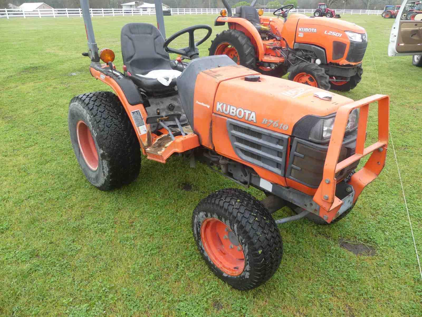Kubota B7610 MFWD Tractor, s/n 56668: Hydrostatic, Meter Shows 2528 hrs