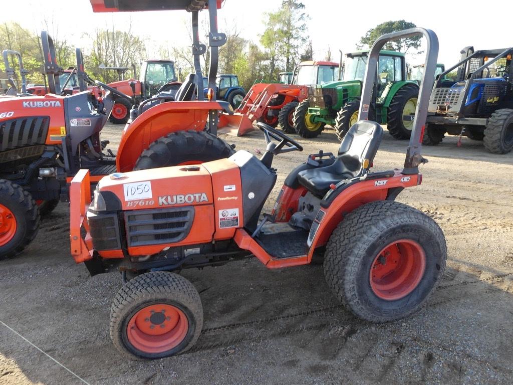 Kubota B7610 MFWD Tractor, s/n 56668: Hydrostatic, Meter Shows 2528 hrs