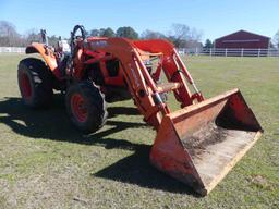 2016 Kubota M5-091 MFWD Tractor, s/n 52073: LA1854 Loader w/ Bkt., Drawbar,