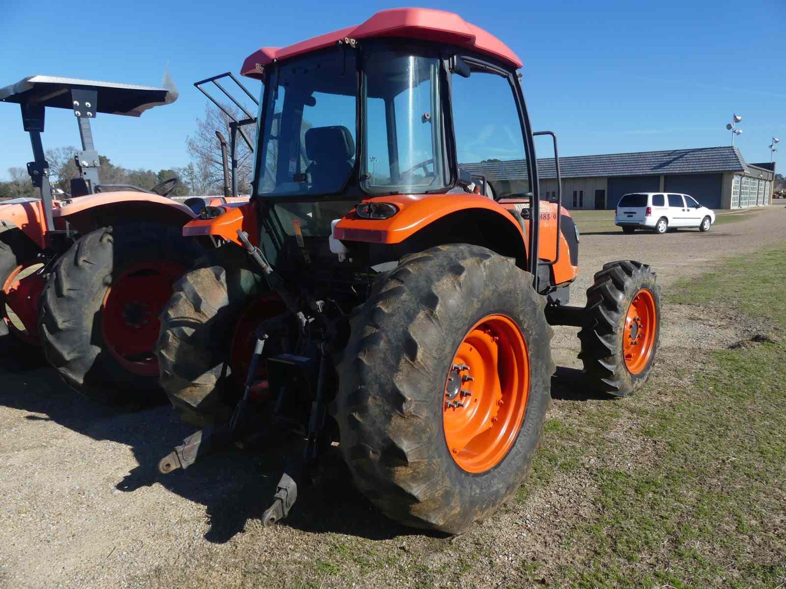 Kubota M8540D MFWD Tractor, s/n 53228: Encl. Cab, Hyd. Shuttle, 3PH, PTO, H