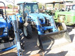 2022 New Holland Workmaster 75 MFWD Tractor, s/n LNAX01693: Encl. Cab, NH 5