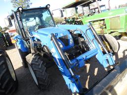 2022 New Holland Workmaster 75 MFWD Tractor, s/n LNAX01693: Encl. Cab, NH 5