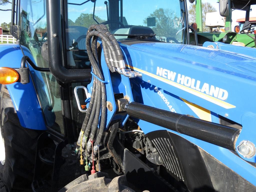 2022 New Holland Workmaster 75 MFWD Tractor, s/n LNAX01693: Encl. Cab, NH 5