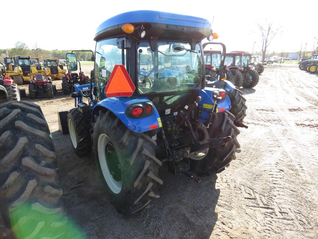 2022 New Holland Workmaster 75 MFWD Tractor, s/n LNAX01693: Encl. Cab, NH 5