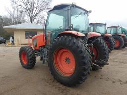 Kubota M6-131 MFWD Tractor, s/n 10573: Encl. Cab, 3PH, PTO, 3 Hyd Remotes,