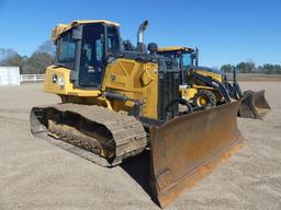 2015 John Deere 700K LGP Dozer, s/n 1T0700KXVFF284697: Encl. Cab, 6-way Bla