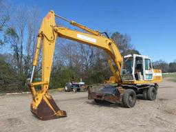 Hyundai Robex 200W-2 Rubber-tired Excavator, s/n E402CK10339: Encl. Cab, Me