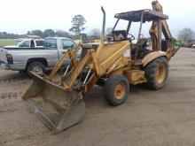 1994 Case 580SK Loader Backhoe, s/n JJG0182871: 4-post Canopy, GP Loader (C