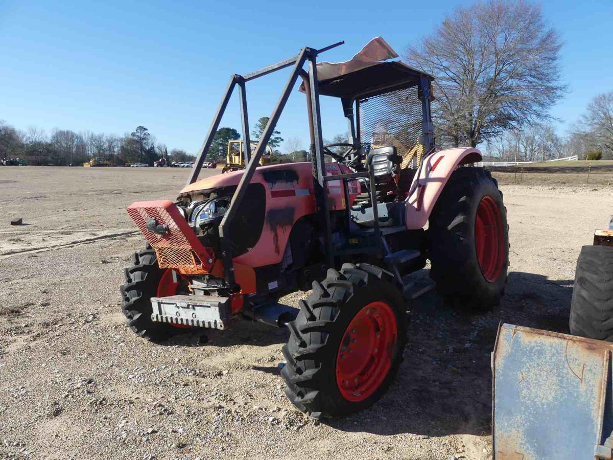 2013 Kubota M108S Tractor, s/n 73535 (Salvage): Sweeps