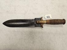 US SPRINGFIELD ARMORY HOSPITAL CORE KNIFE, WOODEN HANDLE NO SHEATH