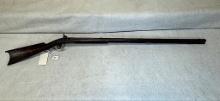 PERCUSSION FULL STOCK KENTUCKY STYLE RIFLE, CAL APPROXIMATELY 40, 1 RAMROD,