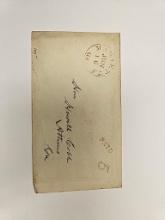 CIVIL WAR ERA ENVELOPE ADDRESSED TO 'HON HOWELL COBB - ATHENS GA' STAMPED '