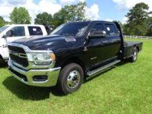 2019 Dodge Ram 3500 4WD Flatbed Truck, s/n 3C7WRCL4KG550570: Crew Cab, Cumm