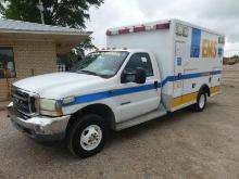 2002 Ford F350 4WD Ambulance, s/n 1FDWF37F72ED28618: 7.3L Diesel