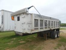 1996 22.5' Dump Trailer, s/n Not Legible: T/A, Duals, Air Ride Susp., Alum.