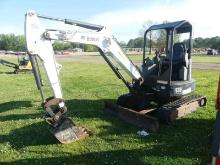 2017 Bobcat E35i Mini Excavator, s/n AUYM14517: Canopy, Rubber Tracks, Blad