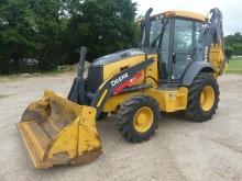 2022 John Deere 310SL 4WD Loader Backhoe, s/n 1T0310SLANF413837: Encl. Cab,