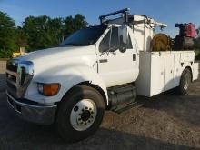 2006 Ford F750 Lube Truck, s/n 3FRXF75T86V379812: Cat C7 Turbo Diesel, Auto