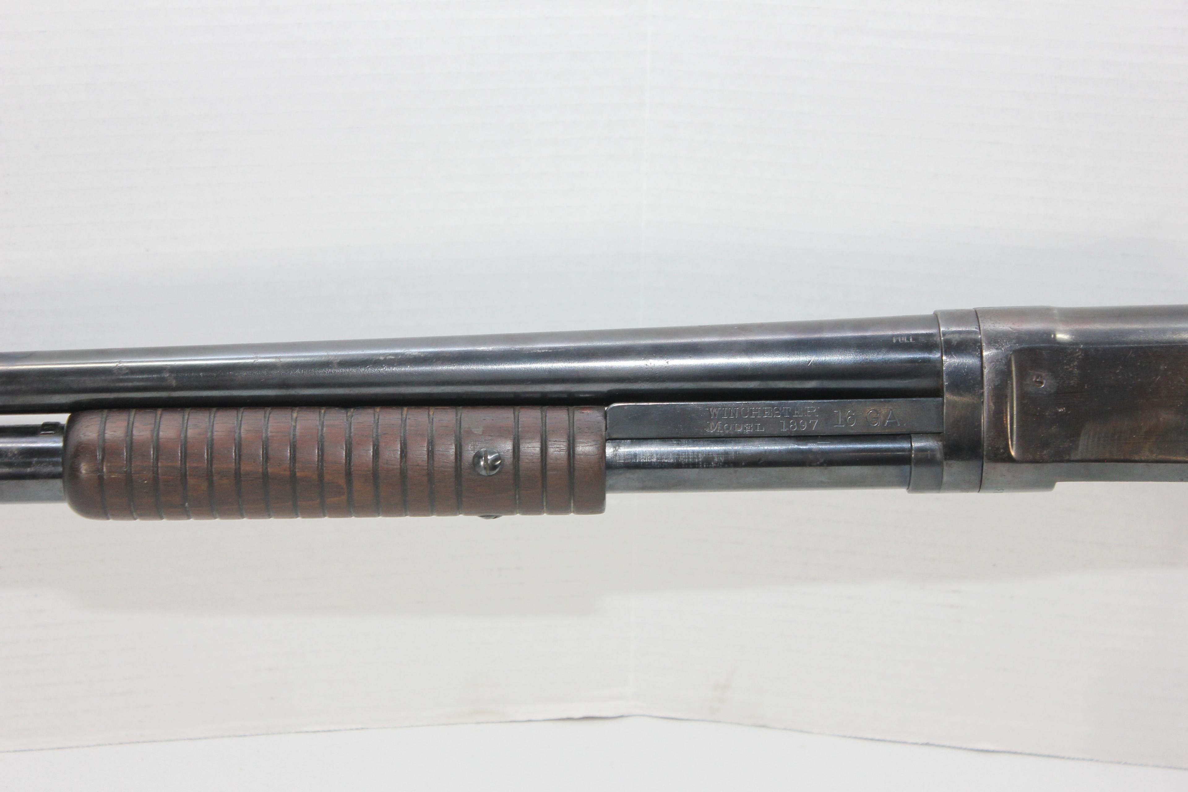 Winchester Model 1897 16 Ga. Full Choke Pump Action Shotgun w/28" BBL; SN C134918