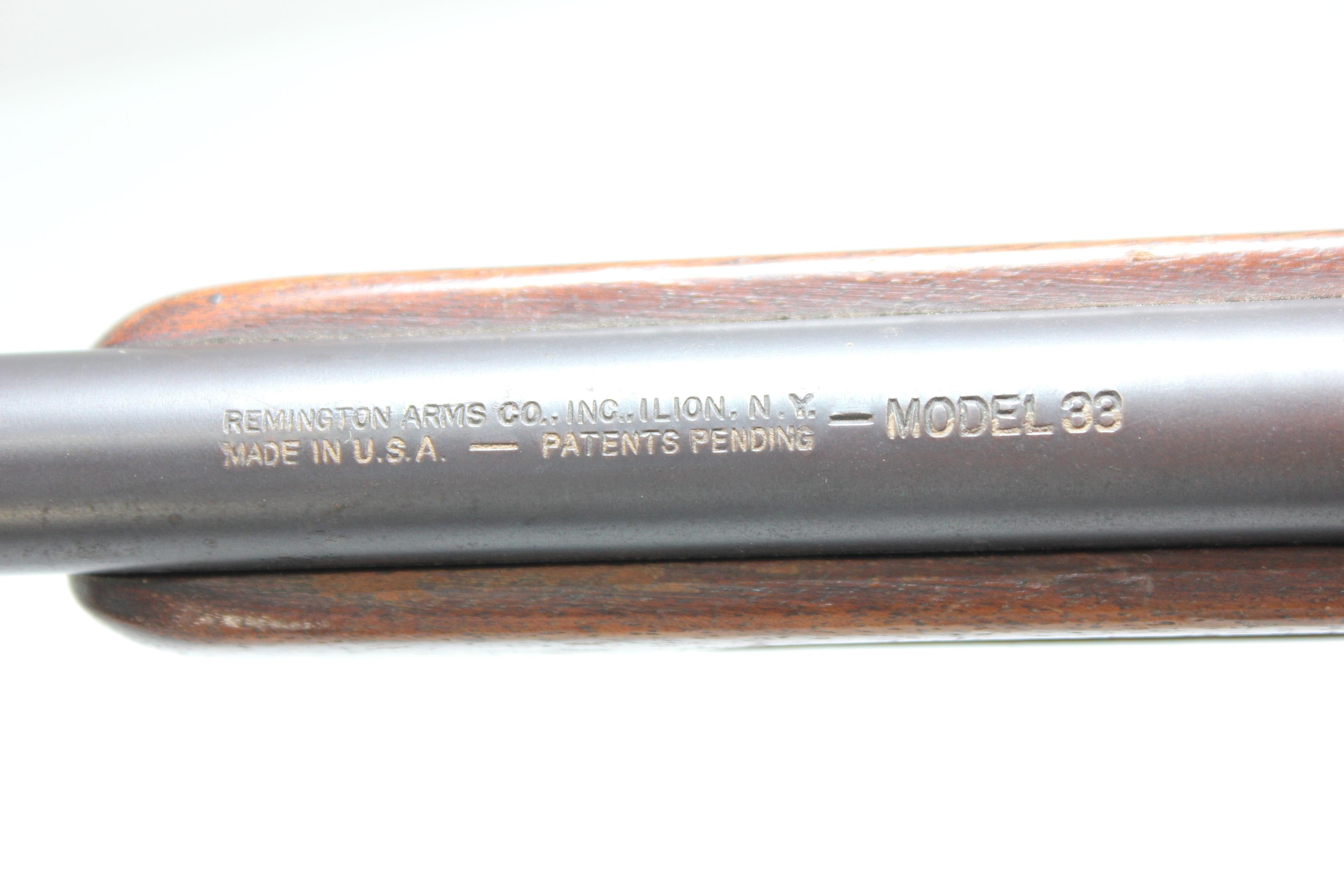 Remington Model 33 .22 S/L/LR Single Shot Bolt Action Rifle; SN 218501