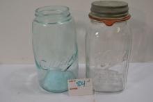 Pair of Vintage Quart Mason Jars